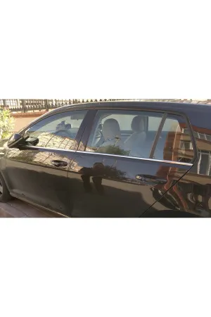 Volkswagen Golf 7 Krom Cam Altı Çıtası Aksesuarı 4 Parça P. Çelik