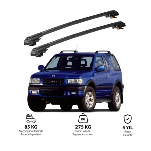 OPEL FRONTERA SPORT 1999-2004 TRX1 Thunder Carrier Kilitli Ara Atkı Siyah thumb 1