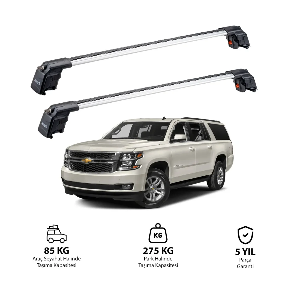 CHEVROLET SUBURBAN 2015-2020 TRX2 Thunder Carrier Ara Atkı Gri