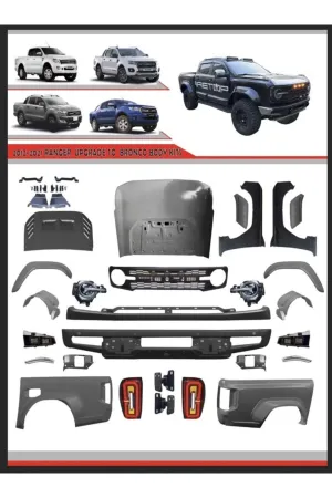 Ford ranger t6 t7 t8 bronco body kit tampon seti komple