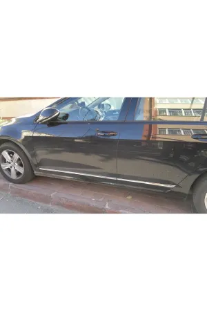 Volkswagen Golf 7 Krom Yan Kapı Çıtası Aksesuarı 4 Parça P. Çelik