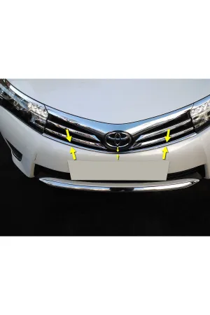 Toyota Corolla 2013-2015 Krom Ön Panjur Altı Çıtası Aksesuarı