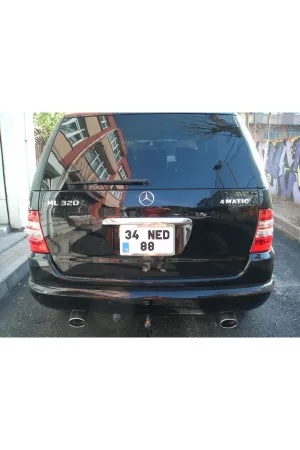 Mercedes W163 ML Amg 1998-2005 Krom Bagaj Çıtası Aksesuarı