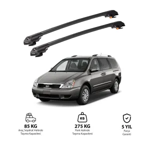 KIA CARNIVAL 2006-2014 TRX1 Thunder Carrier Kilitli Ara Atkı Siyah thumb 1