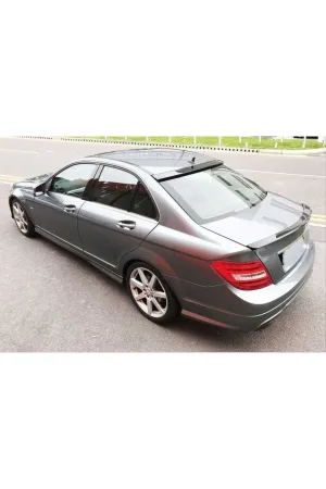 Mercedes w204 cam üstü spoiler boyalı siyah 2007 / 2014 thumb 3