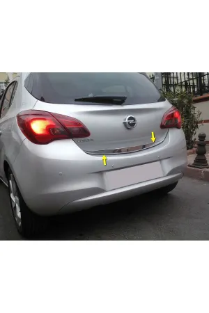 Opel Corsa E 2015-2017 Krom Bagaj Çıtası Aksesuarı P. Çelik