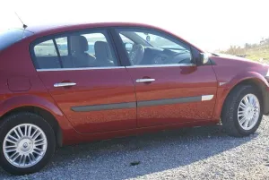 OMSA Renault Megane 2 SD Krom Cam Alt Çıtası 4 Parça 2004-2010 Arası - Görsel 3