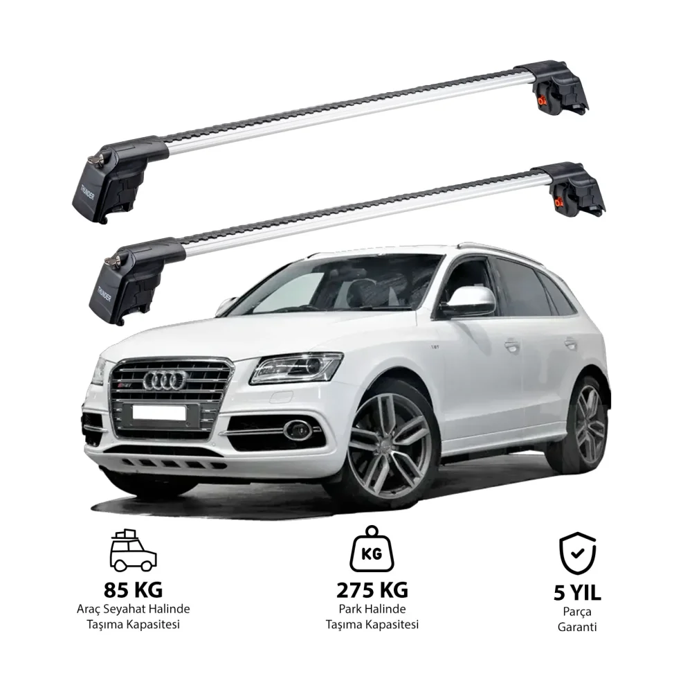 AUDI Q5 2009-2017 TRX2 Thunder Carrier Ara Atkı Gri
