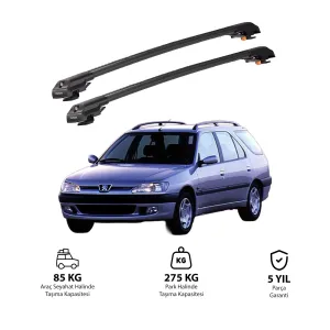PEUGEOT 306 SW 1997-2001 TRX1 Thunder Carrier Kilitli Ara Atkı Siyah thumb 1