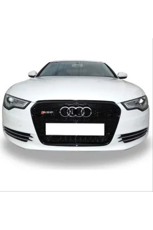 Audi a6 rs6 ön panjur ızgara siyah 2012 / 2015 thumb 4