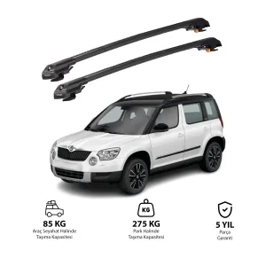 SKODA YETI 2009-2017 TRX1 Thunder Carrier Kilitli Ara Atkı Siyah thumb 1