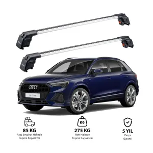 AUDI Q3 2019 ve Sonrası TRX2 Thunder Carrier Ara Atkı Gri thumb 1
