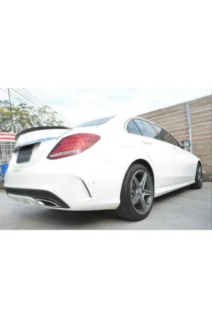 Mercedes w205 amg bagaj üstü spoiler pianoblack 2013+ thumb 3