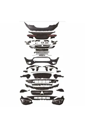 Mercedes w213 amg makyajlı dönüşüm body kit seti full 2016 / 2020 thumb 4