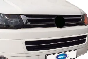 OMSA VW T5 Transporter Siyah Krom Ön Panjur 4 Parça 2010-2014 Arası - Görsel 4