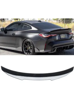 Bmw g22 psm yarasa bagaj üstü spoiler siyah boyalı plastik 2020+