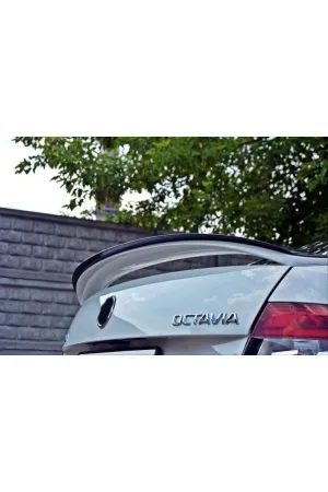 Skoda octavia uyumlu rs spoiler piano black 2013-20 thumb 2