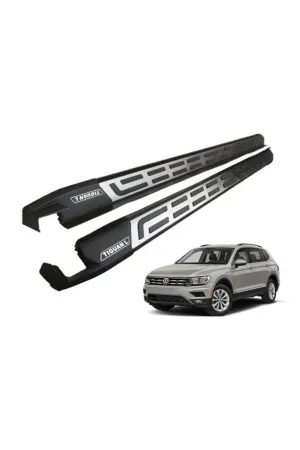 Volkswagen Tiguan Uyumlu Yan Basamak Koruma Long 2016- Side Step Square Style