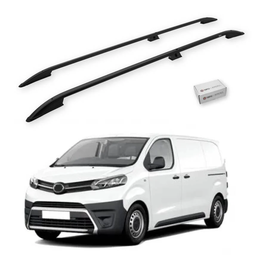 Turtle Toyota Proace (Mk2) 2013-2016 / Uzun Şasi Tavan Çıtası Crown Siyah