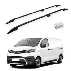 Turtle Toyota Proace (Mk2) 2013-2016 / Uzun Şasi Tavan Çıtası Crown Siyah thumb 1