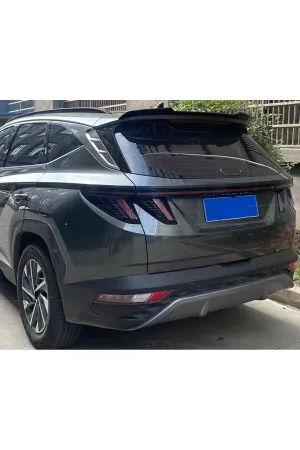 Hyundai tucson bagaj üstü spoiler pianoblack boyalı yarasa 2021 thumb 3