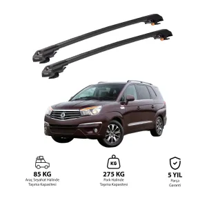 SSANGYONG RODIUS 2013 ve Sonrası TRX1 Thunder Carrier Kilitli Ara Atkı Siyah thumb 1