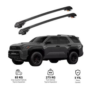 TOYOTA 4Runner 2025-Sonrası TRX1 Thunder Carrier Kilitli Ara Atkı Siyah thumb 1