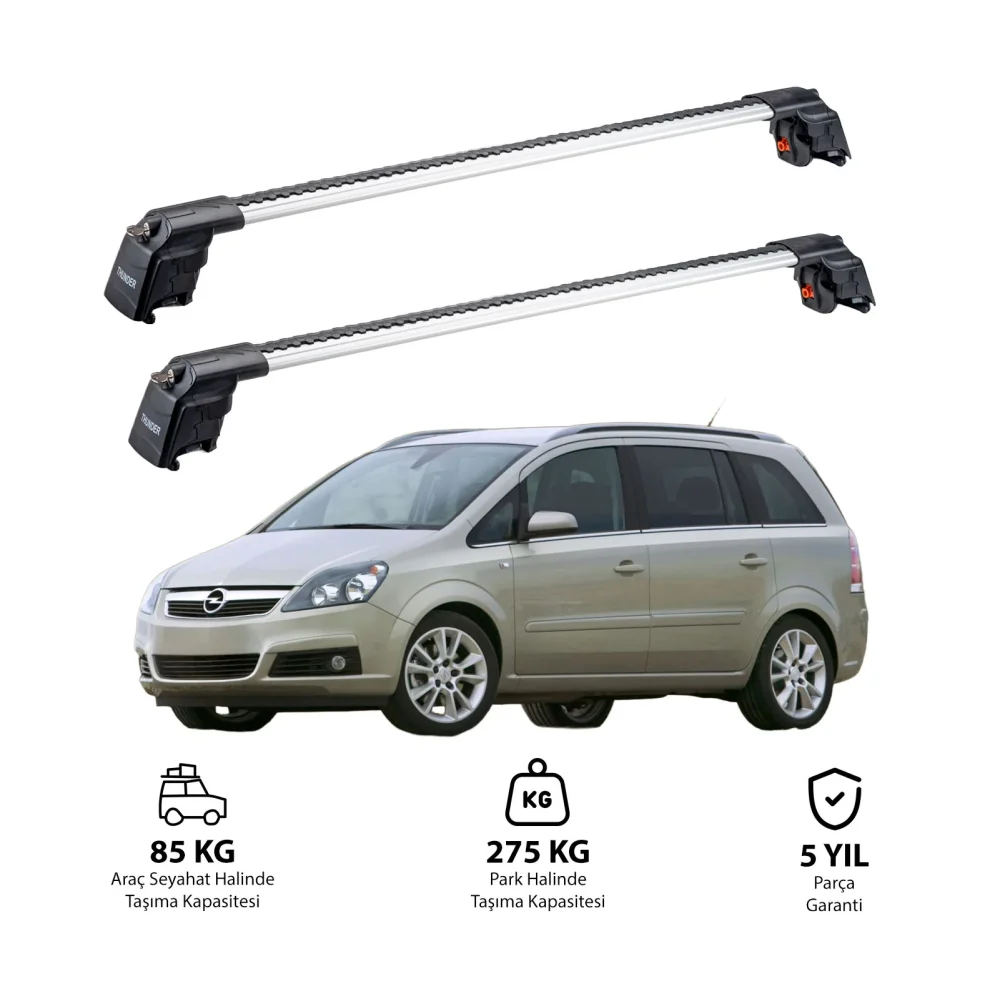OPEL ZAFIRA B 2005-2011 TRX2 Thunder Carrier Ara Atkı Gri