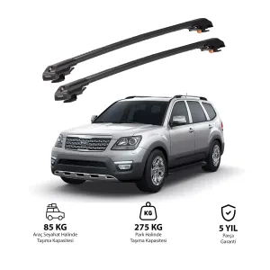 KIA MOHAVE 2008-2019 TRX1 Thunder Carrier Kilitli Ara Atkı Siyah thumb 1