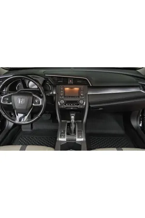 Sahler Honda Civic 2016-2021 Uyumlu 4.5d Premium Havuzlu Oto Paspas ve Liner Marka 3D Bagaj Havuzu - Civic fc5 - Görsel 3