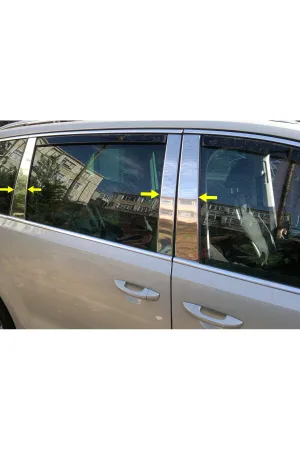 Volkswagen Sharan 2010-2014 Krom Kapı Direk Aksesuarı 6 Parça