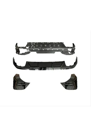 Bmw g26 440 arka tampon difüzörü ve egzoz ucu seti 2022+ thumb 2