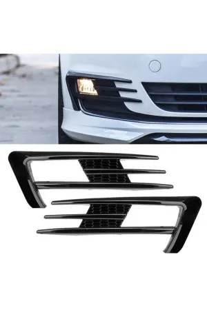 Vw golf 7 ön tampon sis çıtası takım pianoblack 2013+ thumb 3