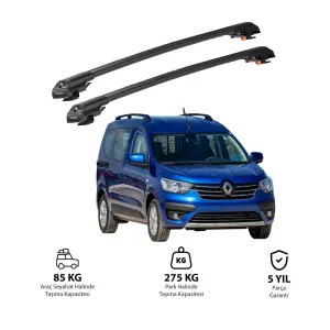 Renault Express 2021-Sonrası TRX1 Thunder Carrier Kilitli Ara Atkı Siyah thumb 1