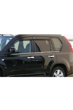 Nissan X-Trail 2008-2013 Krom Cam Altı Çıtası Aksesuarı 6 Parça