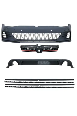 Vw golf 7 7.5 görünüm gti body kit tampon seti komle 2012 / 2017 thumb 2