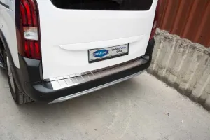 OMSA Opel Combo E Siyah Krom Arka Tampon Eşiği 2019 ve Sonrası - Görsel 5