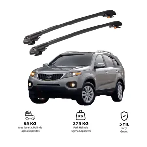 KIA SORENTO 2010-2015 TRX1 Thunder Carrier Kilitli Ara Atkı Siyah thumb 1