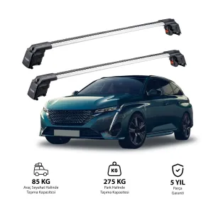 PEUGEOT 308 SW GT 2022 ve Sonrası TRX2 Thunder Carrier Ara Atkı Gri
