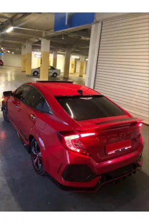 Honda civic fc5 si bagaj üstü spoiler reflektörlü 2016 / 2020 thumb 3
