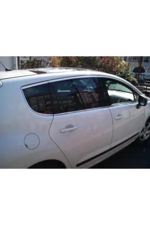Peugeot 3008 Krom Cam Çerceve Çıtası 8 Parça Full Tamtur Kaplama