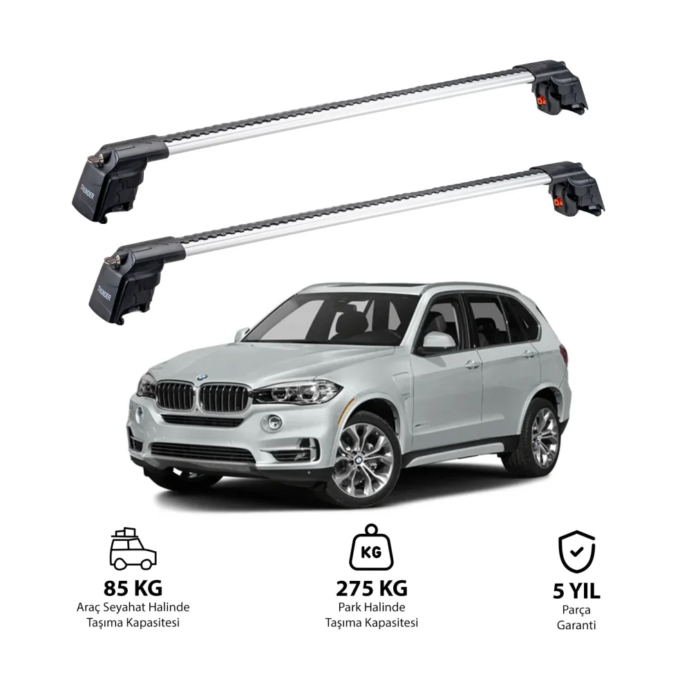 BMW X5 2013-2018 TRX2 Thunder Carrier Ara Atkı Gri