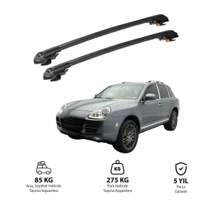 PORSCHE CAYENNE 2002-2010 TRX1 Thunder Carrier Kilitli Ara Atkı Siyah thumb 1
