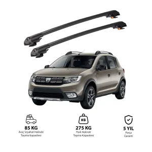 DACIA SANDERO STEPWAY 2013-2020 TRX1 Thunder Carrier Kilitli Ara Atkı Siyah thumb 1