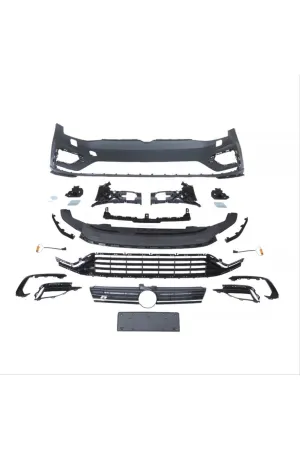 Vw golf 7 7.5 görünüm r ön tampon ve panjur seti thumb 3