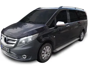OMSA Mercedes Vito W447 Krom Cam Alt Çıtaları 8 Parça Tek Sürgülü Orta Şase 2014 ve Sonrası - Görsel 3