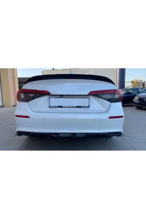 Honda civic aero bagaj üstü spoiler 2021+ için uygundur parlak siyah thumb 2