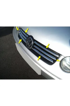 Volkswagen Polo 2003-2005 Krom Ön Panjur Aksesuarı 6 Parça