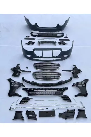 Mercedes w223 s450 body kit tampon seti silver thumb 3