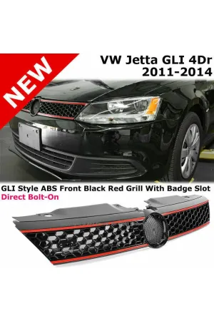 Vw Jetta gli ön panjur ızgara kırmızı şeritli 2011 / 2015 thumb 2